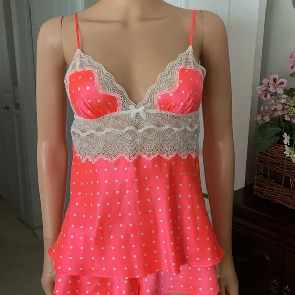NWOT Vintage Victoria Secret silky soft cami dancer panty set